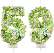 59 & 95 Birthday Candle, 59th & 95th Cake Candles, Number 59 & 95 Birthday Candles for Cake Topper D