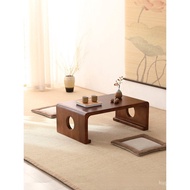 Solid Wood Bay Window Table Tatami Simple Small Table Guqin Table Tea Table Kang Table Tatami Tea Ta
