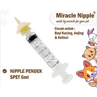 MIRACLE NIPPLE Pentil Dot Susu Spet Anak Bayi Kucing Kecil Mini Niple Nipel Untuk Anakan Kitten Rc B