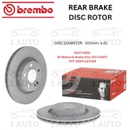 GENUINE BREMBO REAR BRAKE DISC ROTOR MERCEDES BENZ W213 E200 E250 W253 GLC200
