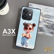 Softcase Glass Glitter For OPPO A3X A3 A5i - Cassing hp OPPO A3X A3 A5i - Protective Case OPPO A3X A