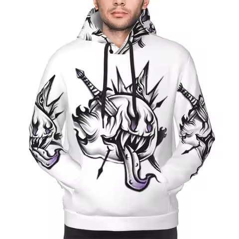 King Boo Hoodie Hip Hop Pullover Autumn Winter Men's Women's Sweatshirt Long Sleeve Tops