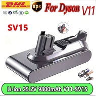 แบตเตอรี่คลิกอิน25.2V 6800MAh/9800Ah สำหรับ Dyson V11เครื่องดูดฝุ่น SV22 SV28 SV29 V15 SV15สัมบูรณ์ 
