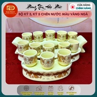 Set of 5 cups / 3 cups for altar water and wine. Set of bars with 5 cups of water offering