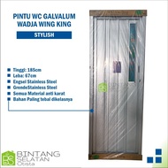 PINTU KAMAR MANDI WADJA DOOR GALVALUME BAJA RINGAN WING KING