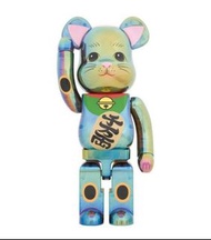 Bearbrick 招財貓 黑透 1000% neko black chrome