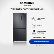 Samsung RF48A4000B4/SS, Multi-door Refrigerator, 468L, 2 Ticks