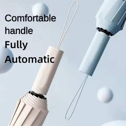 108cm/42.52in Top-quality 60-Bone Umbrella Men Rain Woman Windproof Large Sun Three floding Big Umbr