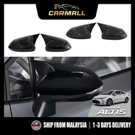Toyota Altis E210 Side Mirror Carbon Black Horn Type Cover Stick Type Fit For E210 2021 - 2024 Car M