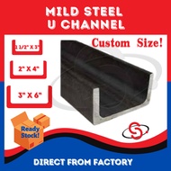 SCM Mild Steel U Channel Metal U Shape Channel Besi U Channel 铁U槽 DIY Custom Size