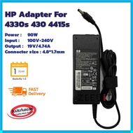 (ส่งฟรี ประกัน 1ปี) HP Adapter อะแดปเตอร์ โน้ตบุ๊ค 4330s 430 4311s 4.8*1.7mm 4.74A ของแท้ 100% (hp00