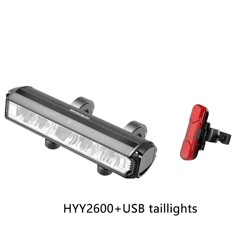 OFFBONDAGE | OFFBONDAGE Bicycle Light Front 2600Lumen Bike Light 8000mAh Waterproof Flashlight USB C