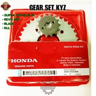 Gear Set Supra 125 Helm In Karbu Fi Injeksi Original Honda Gear Set KYZ 06401-KYZ-900