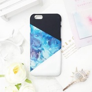 極簡主義-藍色大理石iPhone原創手機殼/保護套
