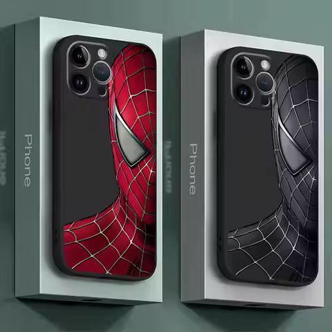 Marvel Venom SpiderMan Cover Case for Apple iPhone 11 13 Pro XR XS X SE 14 15 Pro Max 8 Plus 12 Mini