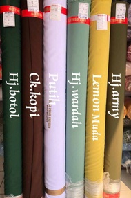 PROMO 01 05 meter kain woolpeach wolfis wp lemon hijau olive bandung kain gamis kain kerudung textil