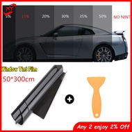 XY    50cm*3m 15% VLT Black Pro Car Home Glass Window Tint Tinting Film Roll