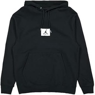 Men's Black Statement Fleece Pullover Hoodie, Black, Medium