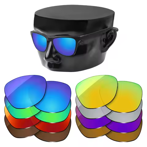 OOWLIT Lenses Replacements For Oakley Frogskins Asian Fit (AF) OO9245 Sunglasses Polarized - Multi C