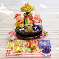 Mini altar, god of wealth altar, fortune and luck, office desk decoration