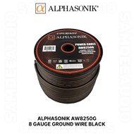 / Alphasonik AW8250G 8 Gauge Ground Wire Black