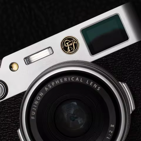 Metal Camera Logo Sticker Camera Decoration Nameplate for Fujifilm XM5 X-Pro3 100Vi 100V XH2 XT4 XT5