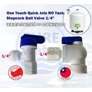 RO Water Filter Tank Stopcock Ball Valve Water Filter Fitting Connector RO Water Purifier for Home
