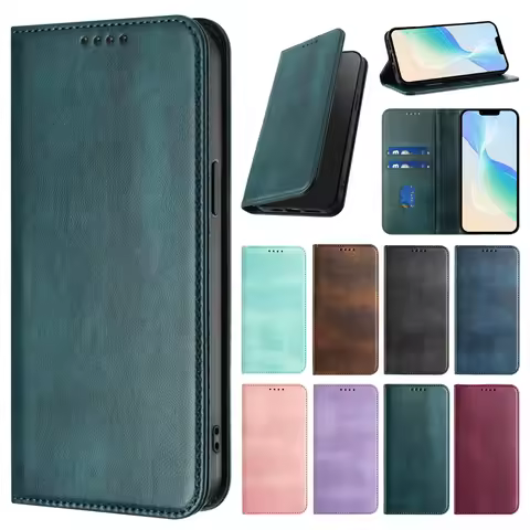 Redmi15/15C Retro Solid Case for Redmi 15 15C A5 14C 13 13C 12C 12 10 10C 9 9A 9T 9C Fundas Leather 