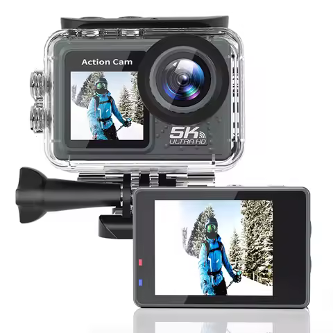 5K 4K 60FPS Action Video Cam Dual Screen WIFI Outdoor Cycling Camera 170° Wide Angle Diving Mini DV 