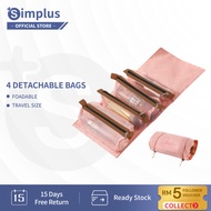 【Simplus Pink】Simplus Cosmetic Bag Makeup Bag Waterproof Organizers Hair Styling Tools Storage