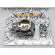 Works Engineering Throttle Body Mitsubishi EVO 1-3  4G93 4G93T 4G92 Mivec 70mm