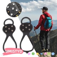 UMISS 1 Pair Shoes Crampons, Universal Spike Ice Gripper Spike,  5/8 Teeth Anti-Slip Shoe Covers Win