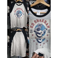 Edsheeran Sleeve White T-Shirt(Size M)