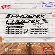 Phoenix Bike Cutting Sticker Variasi Stiker Set Sepeda Mtb Lipat Gunung Frame Bmx