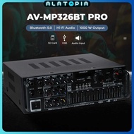 Sunbuck Audio Amplifier Bluetooth HiFi USB Adjustable USB MP3 FM 1000W - AV-MP326BT PRO