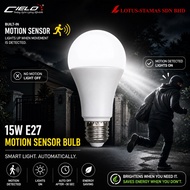 CIELO E27 MOTION SENSOR BULB - 15W E27 LED BULB - DAYLIGHT
