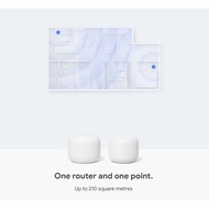 Google Nest WIFI (White-SG)-One Router and One Point