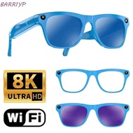 BARR1YP AI Smart Glasses, 8MP HD Camera Video Recording Smart AI Glasses, Multifunctional Photo Reco
