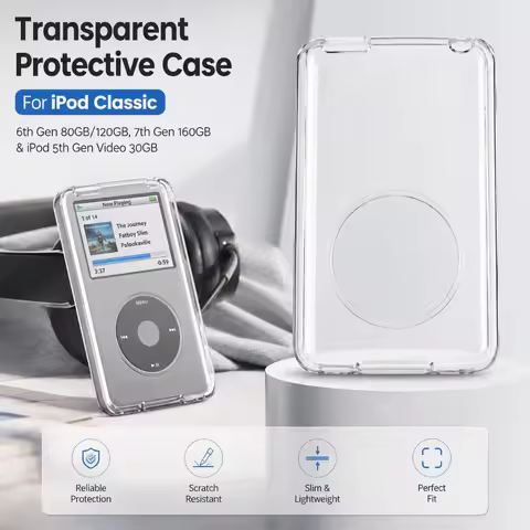 Transparent For IPod Classic Protective Case for iPod Classic 6th Gen 80GB/120GB,7th Gen 160GB & iPo