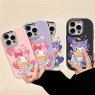 Cute Ice Cream My Melody Kuromi Phone Casing For Realme C1 C2 C3 C11 C12 C15 C20 C20A C21 C21Y C25 C