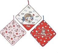 Marushin 2965012300 Loop Towel, Set of 3, Peko-chan, Peko-chan, Character, Kindergarten, School Entrance Goods, Kindergarten, Elementary School, Girls