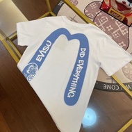 Evisu Men's Casual Round Neck Loose Sports Short Sleeve T-Shirt