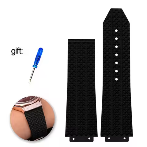 Watch Band For HUBLOT BIG BANG Silicone 26mm*19mm Waterproof Men Watch Strap Chain Watch Accessories
