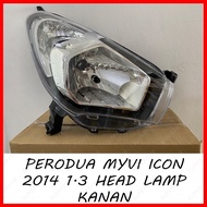 PERODUA MYVI IKON ICON 1.3CC (2014 - 2015) HEAD LAMP / LAMPU BESAR / LAMPU DEPAN *NEW*