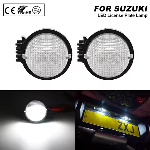 2PCS LED License Plate Light For Suzuki Swift 3 Wagon Vitara Baleno Jimny No Error Number Plate ligh