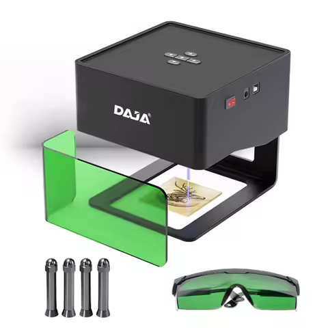 DAJA DJ6 Laser Engraver CNC DIY Laser Marking Machine 3000mw Fast Mini Logo Mark Printer Cutter Wood