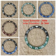 GMT Watch Bezel Dual-color Ceramic Bezel Outer Diameter 38MM Inner Diameter 30.5MM for 40MM SUB Watc