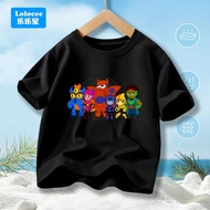 Big Hero 6 Group Retro T-Shirt Funny Baymax Short Sleeve T-Shirt Birthday Matching Tee Kids Summer C