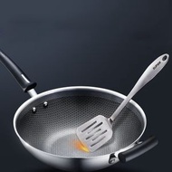 蘇泊爾SUPOR蜂窩炒鑊 不鏽鋼防黐底 30/32CM 電磁爐通用 易潔鑊- 30CM 均碼