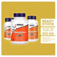 [Ready Stock] Now Foods Glutathione (500 mg) (30 / 60 / 120 veg capsules)